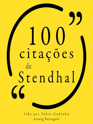 cover image of 100 citações de Stendhal
